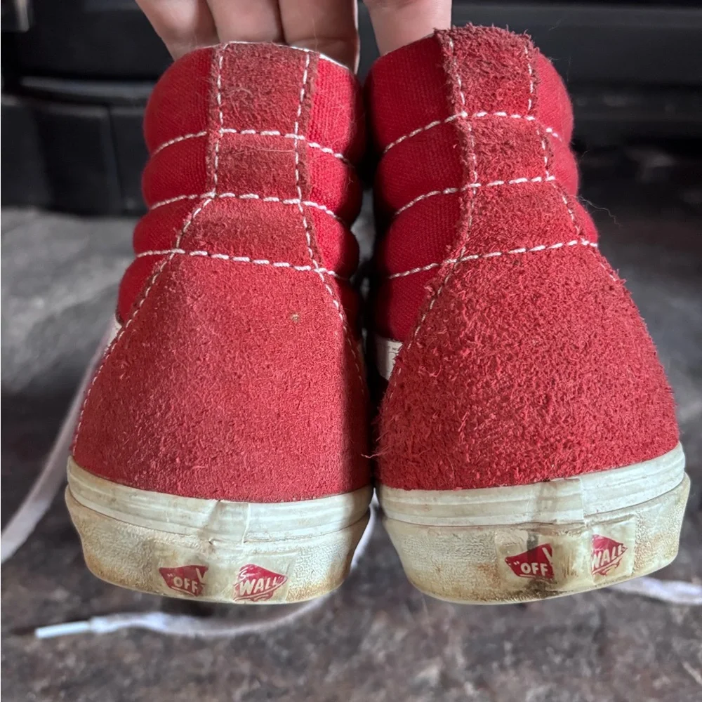 Vans Red SK8-Hi (Big Kids) sz7, Women’s 8 EU39 - Picture 2 of 5